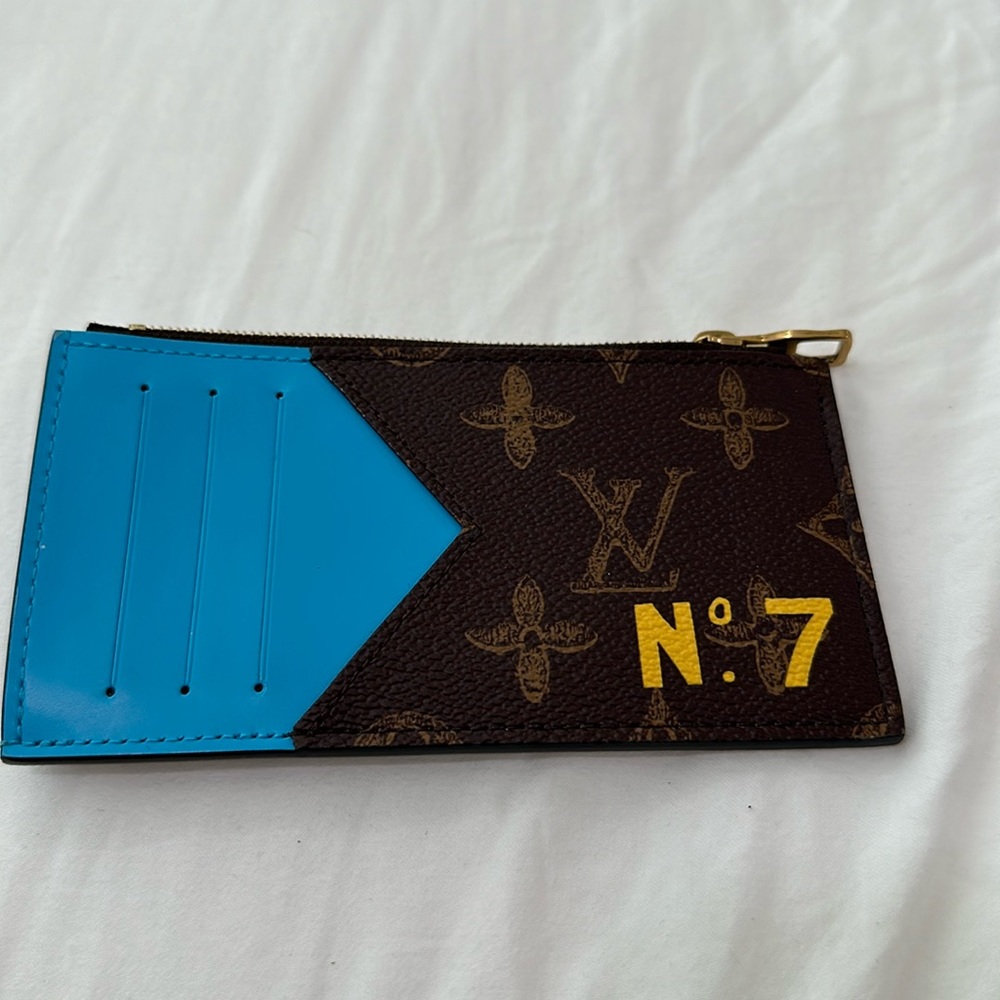 Louis Vuitton Coin Card Holder No.7 Trunk L'oeil Vintage Monogram Canvas